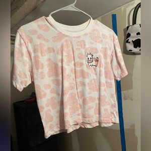 Strawberry cow crop top